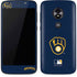 MLB Milwaukee Brewers - Solid Distressed Moto E5 Play Skin